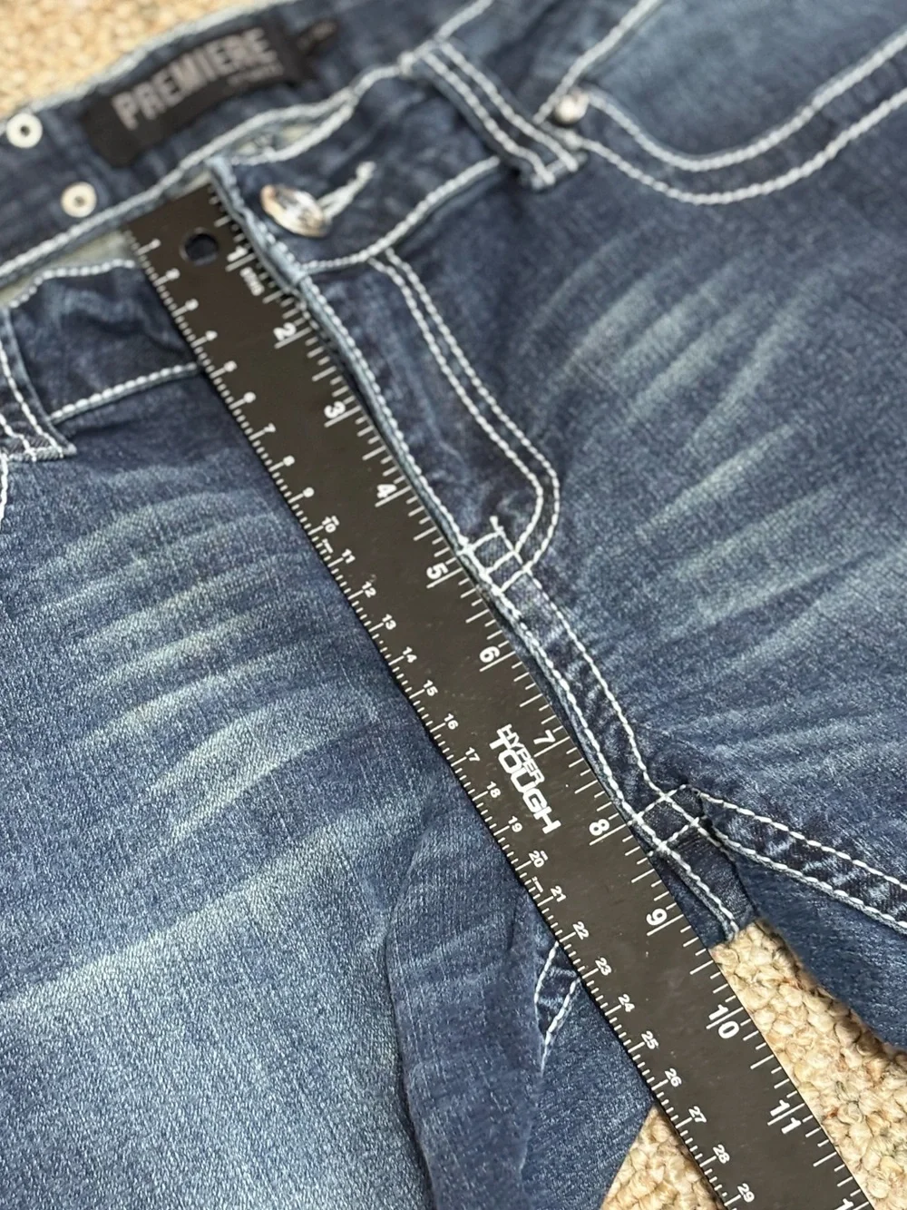 Rue 21 Premiere Denim Skinny Boot Cut Blue Jeans Women's Junior Size 11/12R